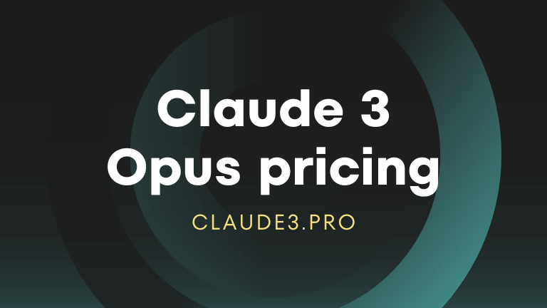 Claude 3 Opus pricing