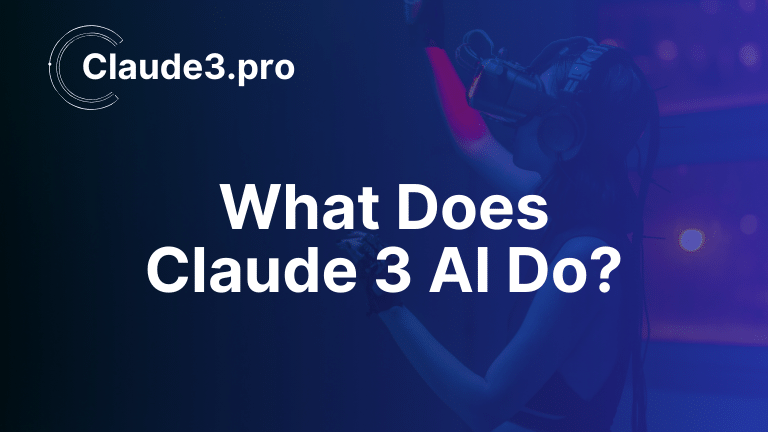 What Does Claude 3 AI Do