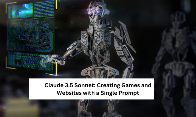 Claude 3.5 Sonnet Creating Games and Websites with a Single Prompt